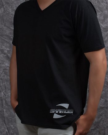 Men's Black V-neck T-shirt