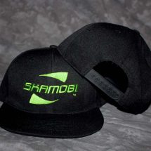 Black/Green logo Snapback Cap