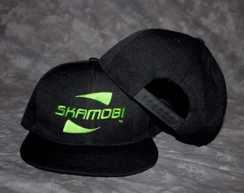 Black/Green logo Snapback Cap